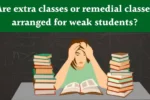 Extra classes for weak students
